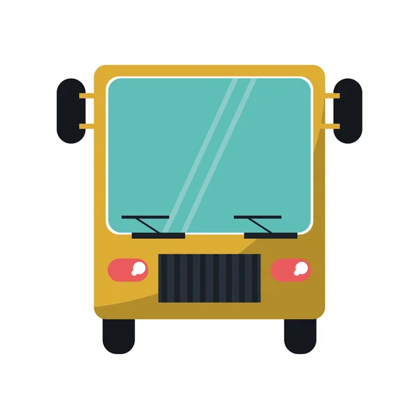 Geïsoleerde bus voertuigontwerp — Stockvector