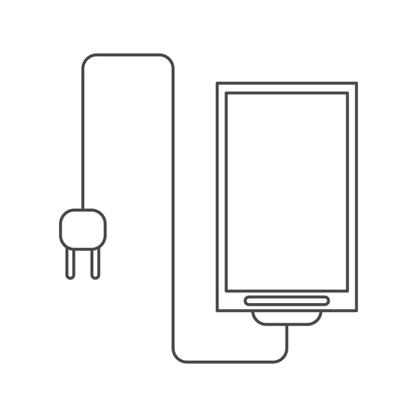 Diseño móvil de smartphone aislado — Vector de stock