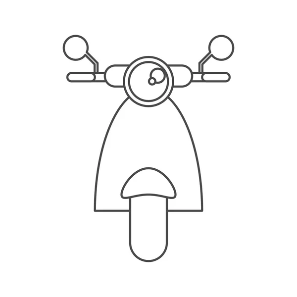 Conception isolée de véhicule de moto — Image vectorielle