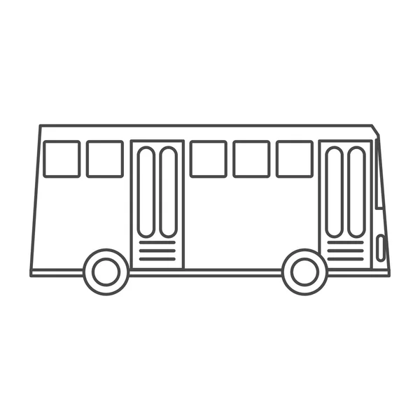 隔离的公交车辆设计 — 图库矢量图片
