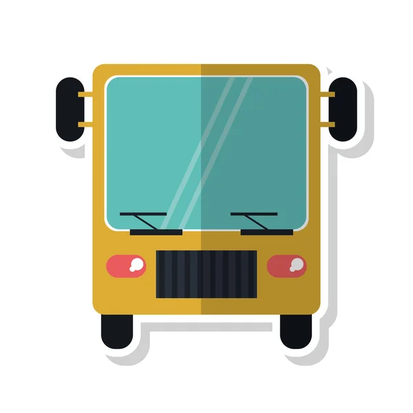Geïsoleerde bus voertuigontwerp — Stockvector