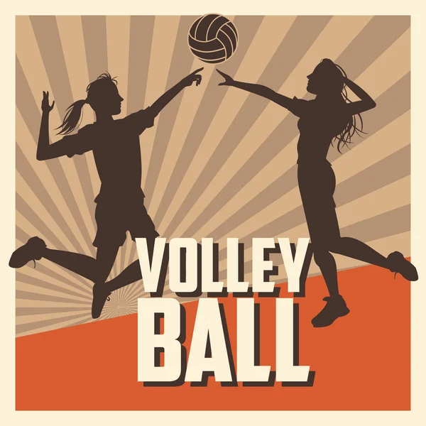 Voleibol deporte y diseño hobby — Archivo Imágenes Vectoriales