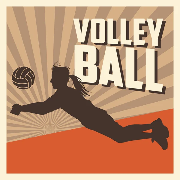 Volejbalový Sport a hobby design — Stockový vektor