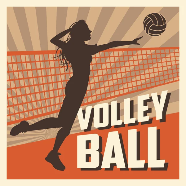 Volleyball sport and hobby design — Stock Vector