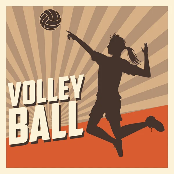 Voleibol deporte y diseño hobby — Archivo Imágenes Vectoriales