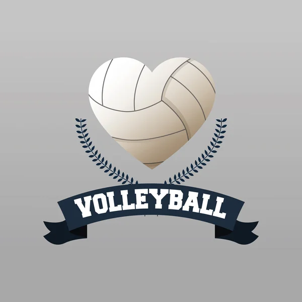 Volleyball sport and hobby design — Stock Vector