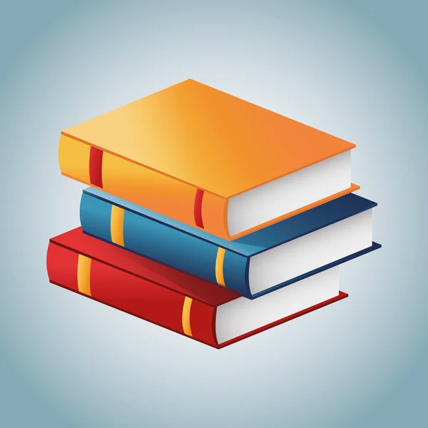 Kniha o vzdělání a literatuře — Stockový vektor