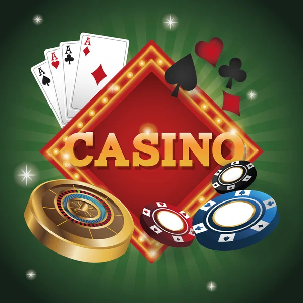 Дизайн Casino and Cards of Poker — стоковый вектор