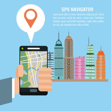 GPS navigator ve konumu tasarım