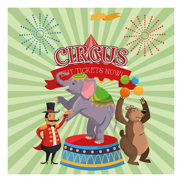 Karikatury z festivalu cirkus — Stockový vektor