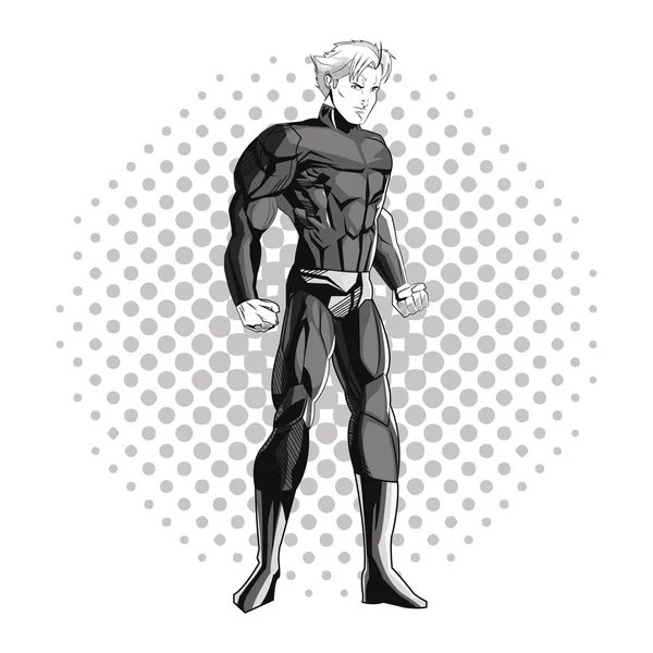 Superhéroe hombre diseño de dibujos animados — Vector de stock