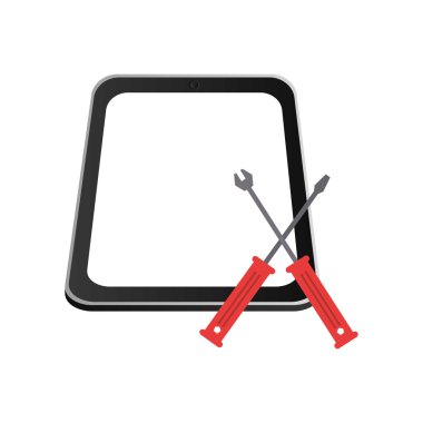 Modern cep telefonu ve araçlar simgesi