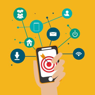 dijital sosyal ağ iletişim ilgili simgeler resim