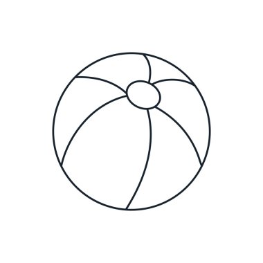 İzole çizgili topu tasarım