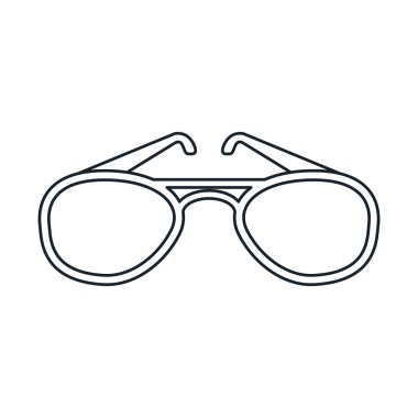 İzole yaz tasarım gözlük