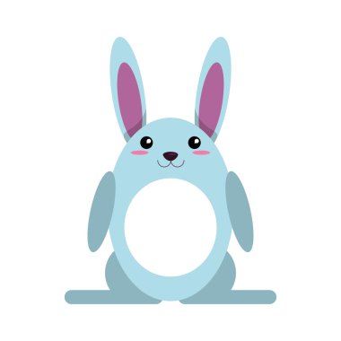İzole tavşan karikatür tasarım