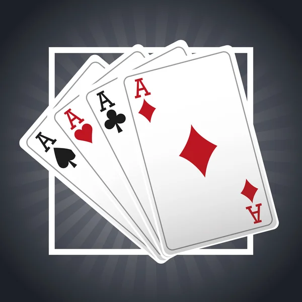 Дизайн Casino and Cards of Poker — стоковый вектор