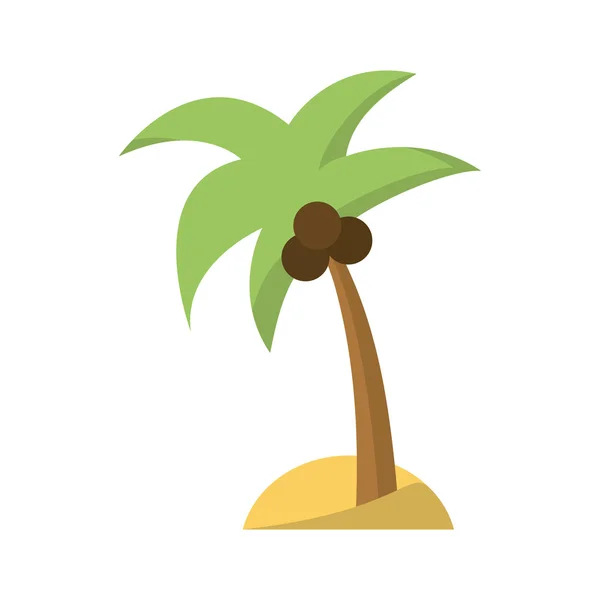 孤立的棕榈树设计 — 图库矢量图片