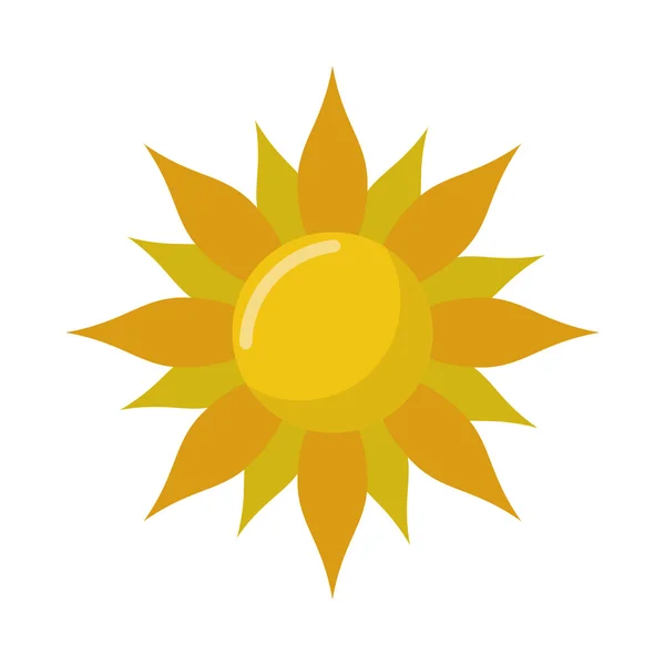 孤立的抽象太阳设计 — 图库矢量图片