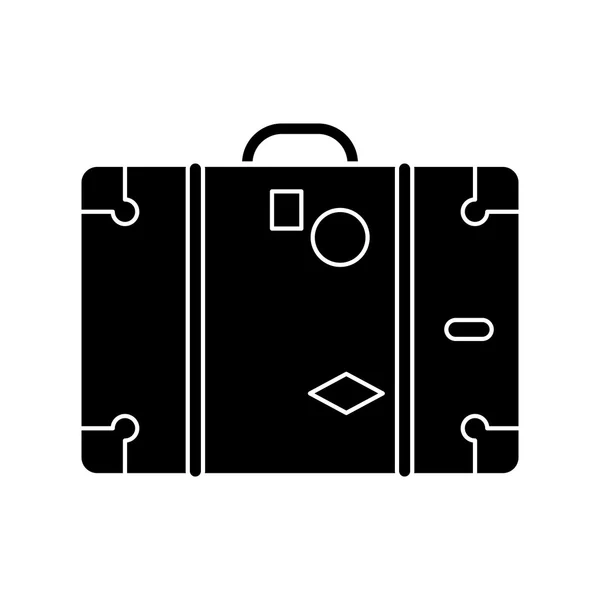 Isolierter Koffer mit Gepäckkonzept — Stockvektor