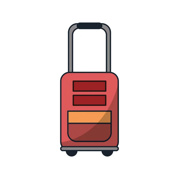 Isolierte Tasche mit Reisedesign — Stockvektor
