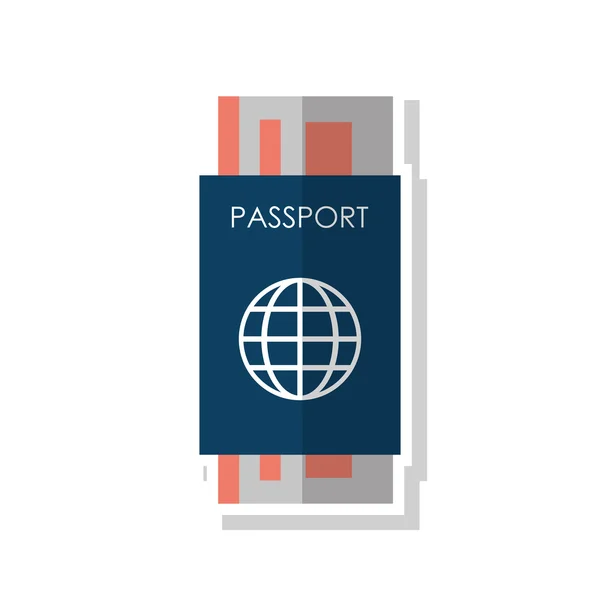 Izolované pas s globální sféry designem — Stockový vektor
