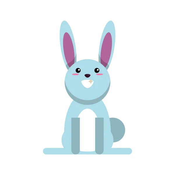 Diseño de dibujos animados de conejo aislado — Vector de stock