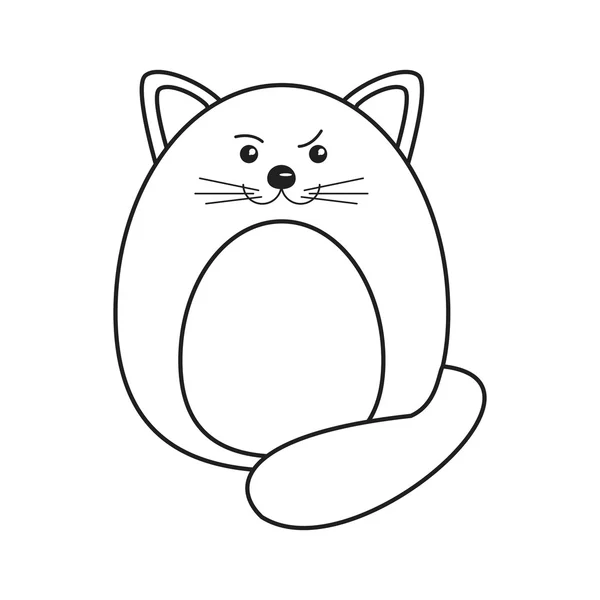Дизайн кошачьего мультфильма — стоковый вектор