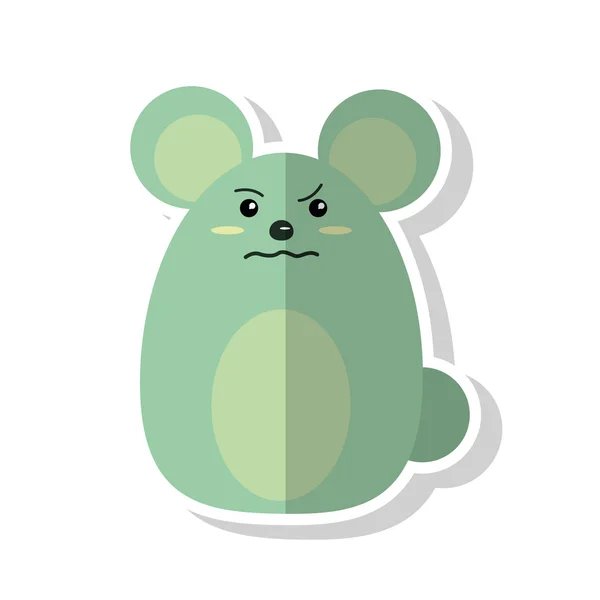 Souris isolée dessin animé design — Image vectorielle