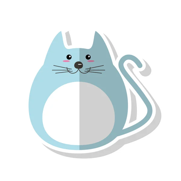 Diseño de dibujos animados para gatos aislados — Vector de stock