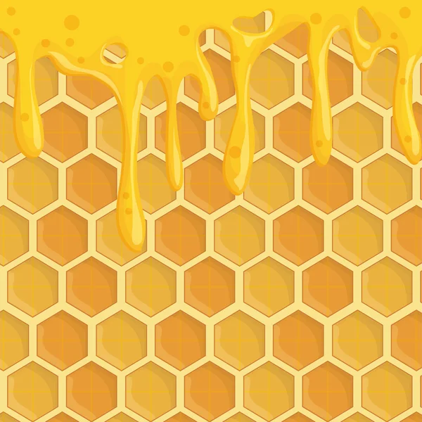 Miel design alimentaire sain et biologique — Image vectorielle