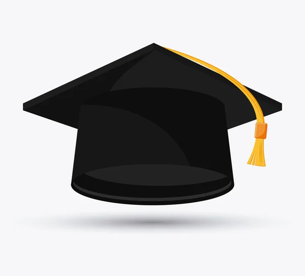 Graduation cap cloth accesory design — Stock Vector