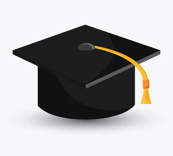 Graduation cap tissu design accessoire — Image vectorielle