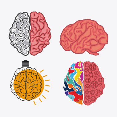 Beyin yaratıcı ekip çalışması kavramı