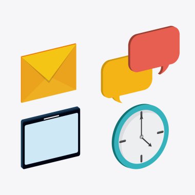 Büyük veri merkezi tabanı ve web hosting Icon set