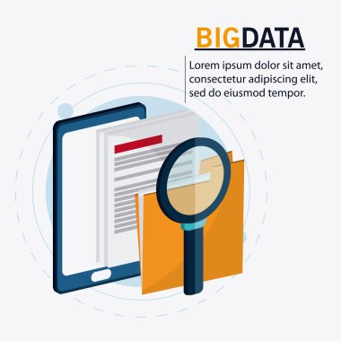 Büyük veri merkezi tabanı ve web hosting Icon set