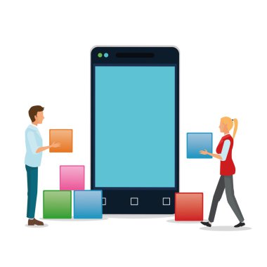 Smartphone avatar ve küpleri o tasarım