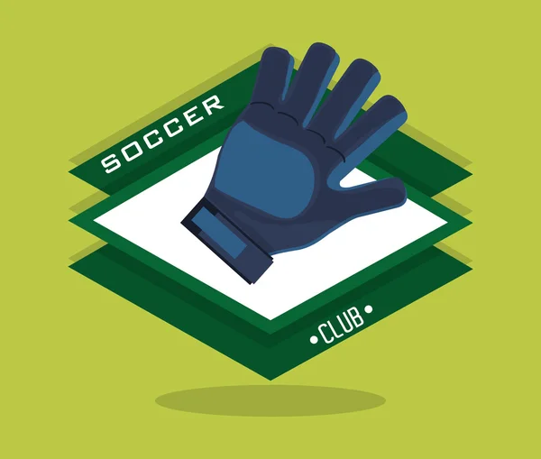 Fútbol fútbol iconos relacionados imagen — Vector de stock