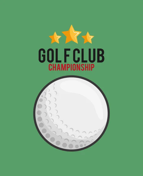 Golf club golf iconos relacionados imagen — Vector de stock