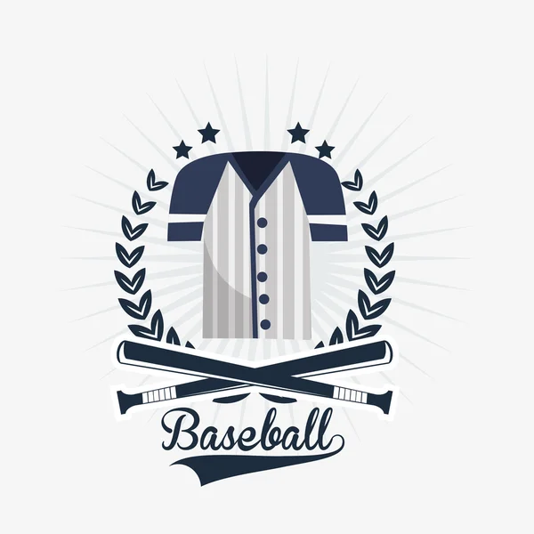 Baseball relaterade ikoner bild — Stock vektor