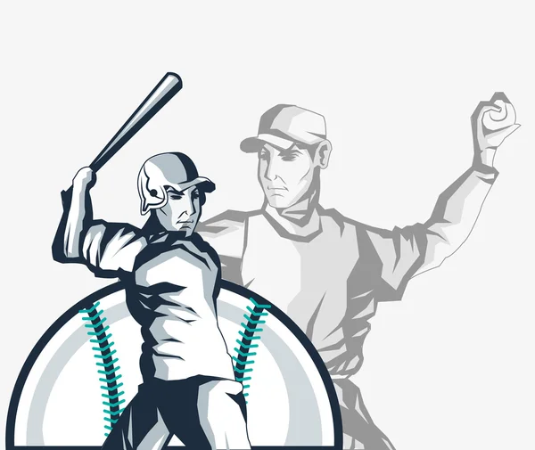 Baseball imagen de iconos relacionados — Archivo Imágenes Vectoriales