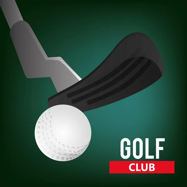 Golf club golf icone correlate immagine — Vettoriale Stock