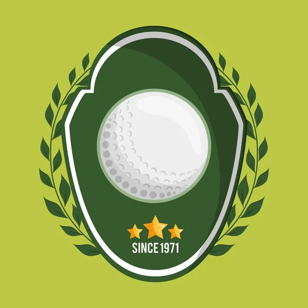 Image icônes liées au golf — Image vectorielle