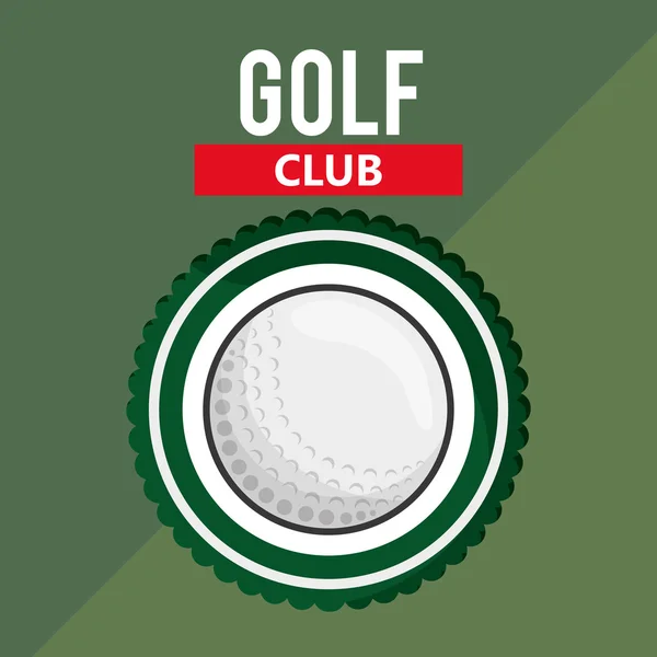 Golf club golf icone correlate immagine — Vettoriale Stock