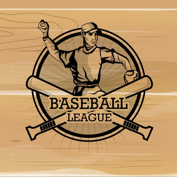 Baseball imagen de iconos relacionados — Vector de stock