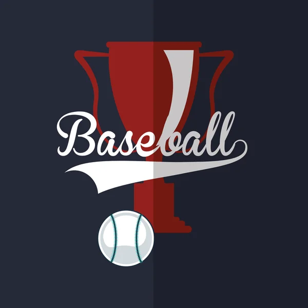 Symbolbild Baseball — Stockvektor