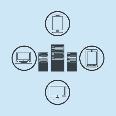 Veri Merkezi simgeler görüntü ile ilgili