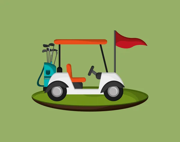 Golfing related icons image — Stock Vector