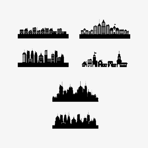 Městské panorama obrázek — Stockový vektor