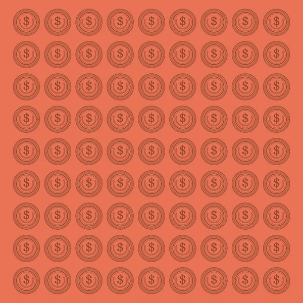 Coin pattern background image — Stock Vector